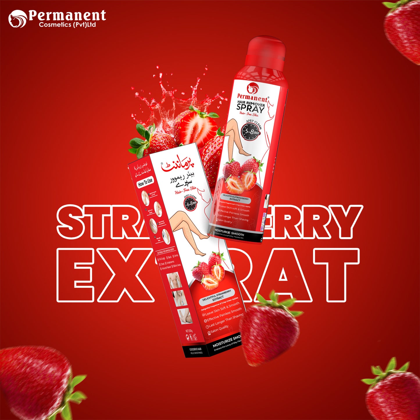 Permananet-Hair-Remover-Spray-strabwry Flavor