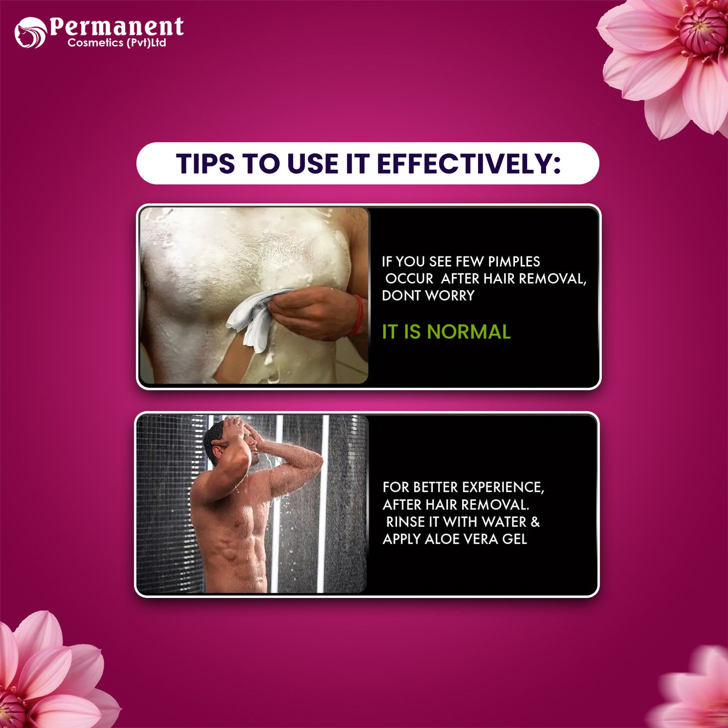 Permanent Pink Rose Hair Removal Spray (200ml)