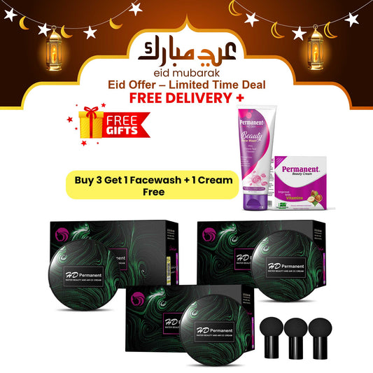 HD Permanent Foundation  (Buy 3 Get 1 Facewash + 1 Cream Free)