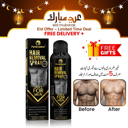 Permanent Men Gold Hair Removal Spray (200ml)