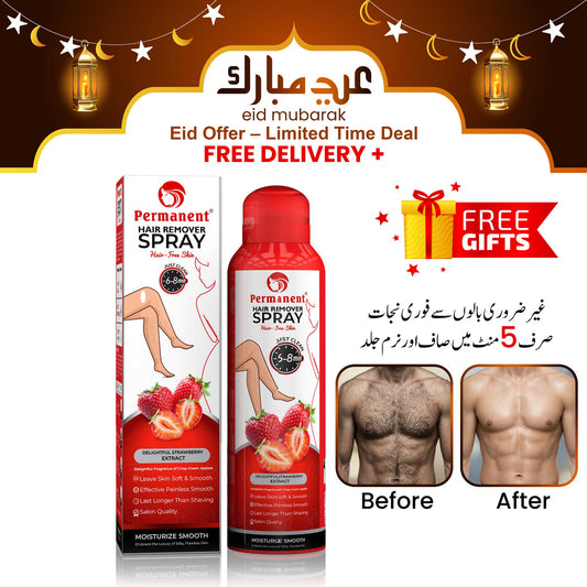 Permanent Hair Removal Spray Strawberry Flavor (200ml)