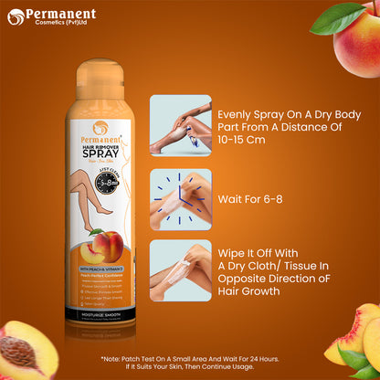 Permanent Hair Removal Spray Peach Flavor (200ml)