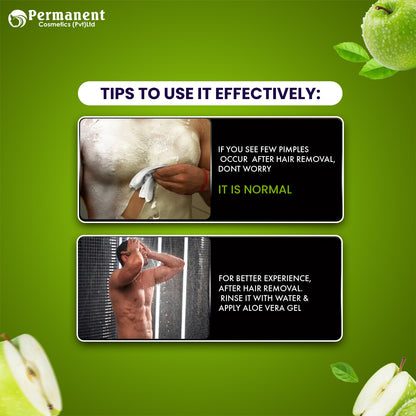Permanent Hair Removal Spray Green Apple Flavor (200ml)