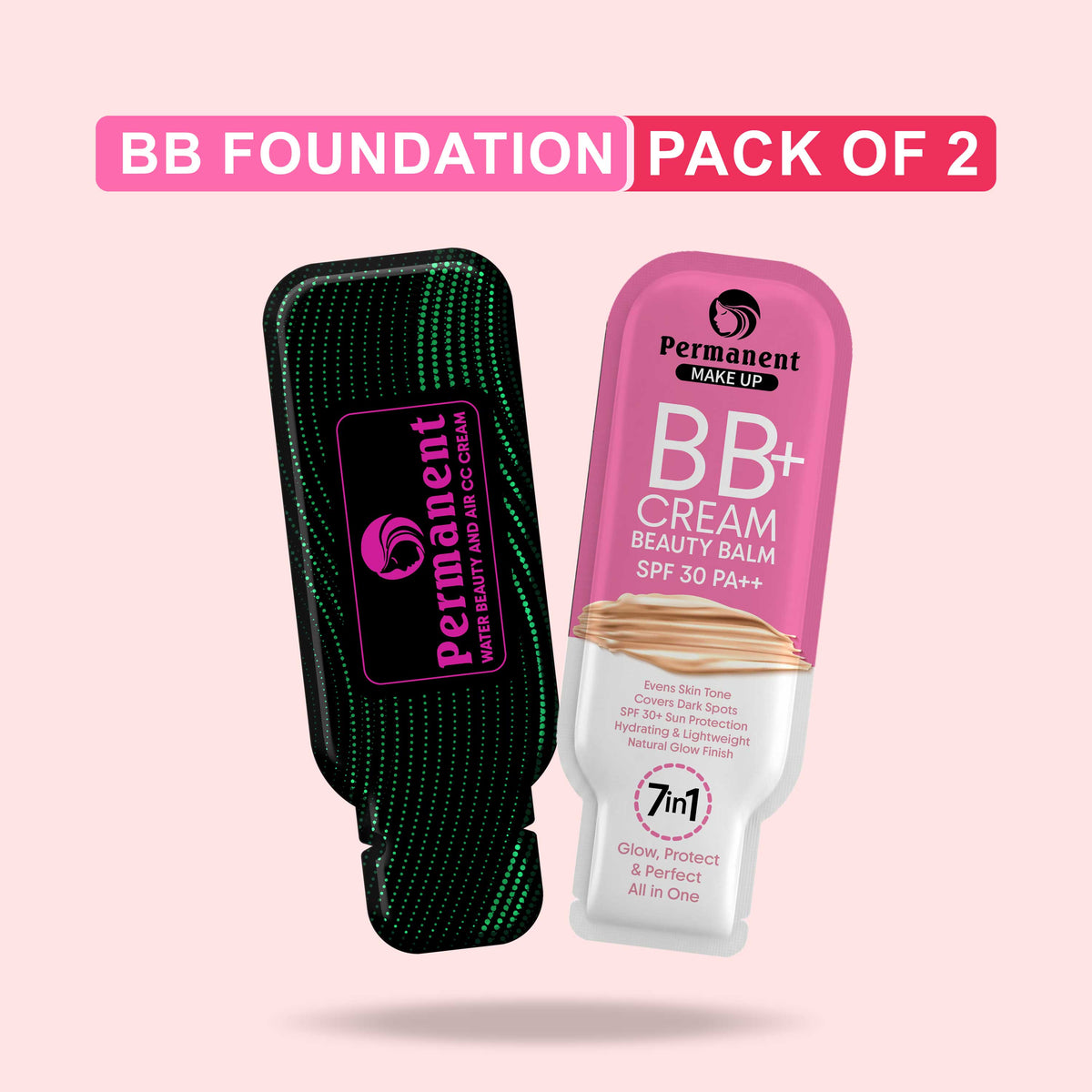 BB+ Foundation & CC Cream Combo (Pack of 2)