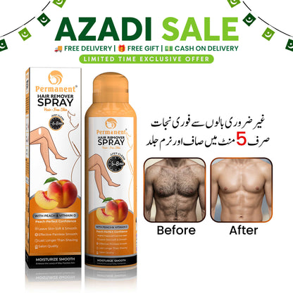 Permanent Hair Removal Spray Peach Flavor (200ml)