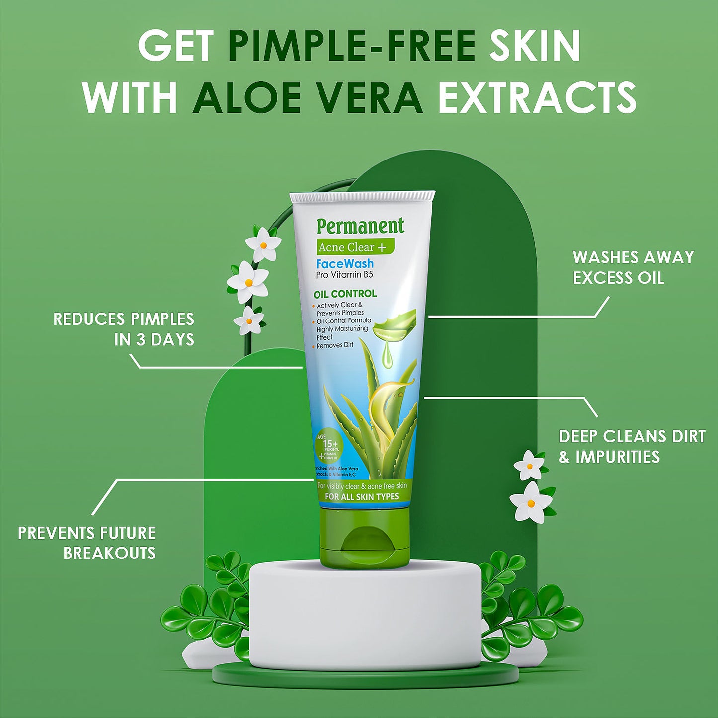 Permanent Acne Care Kit (Acne Facewash, Acne Cream & Acne Soap)