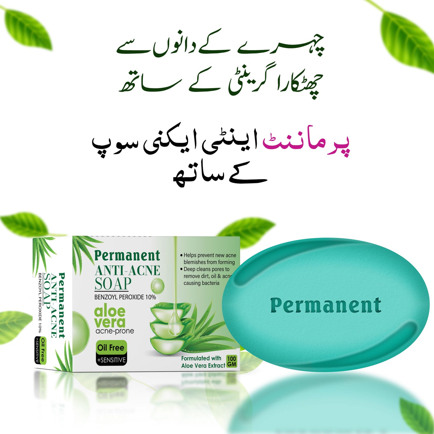 Permanent Acne Care Kit (Acne Facewash, Acne Cream & Acne Soap)