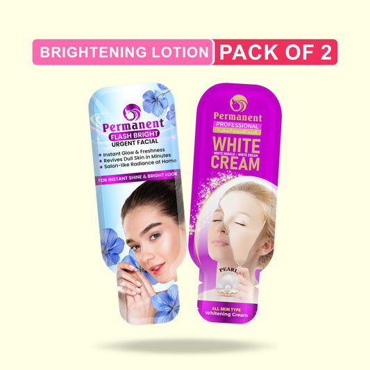 Flash Bright Facial & Pearl White Cream (Pack of 2)