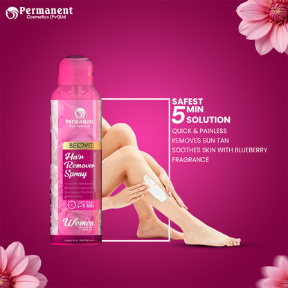 Smooth skin hair removal spray with rose extract for all skin types