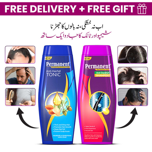 New Anti Dandruff Shampoo & New Anti Hair Fall Tonic Combo 180ml