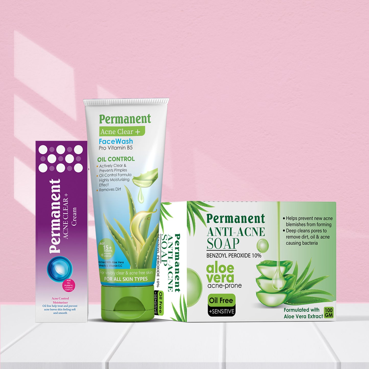 Permanent Acne Care Kit, Acne Facewash, Acne Cream & Acne Soap