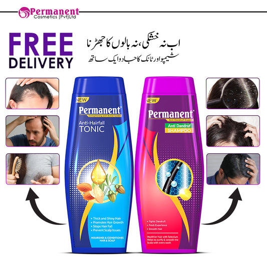 New Anti Dandruff Shampoo & New Anti Hair Fall Tonic Combo 180ml