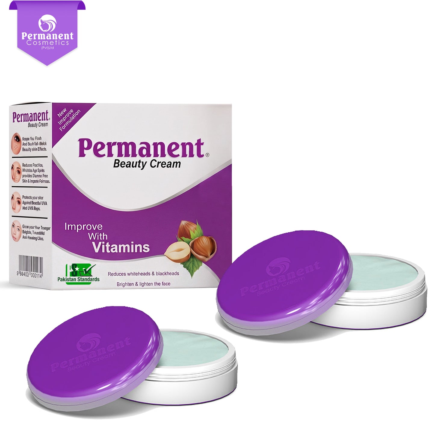 Permanent Beauty Cream (Pack Of 2)