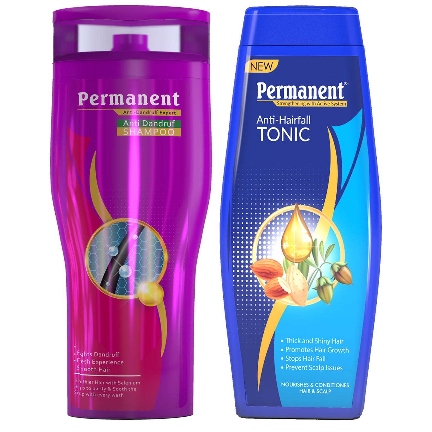 Anti Dandruff Shampoo & New Anti Hair Fall Tonic Combo