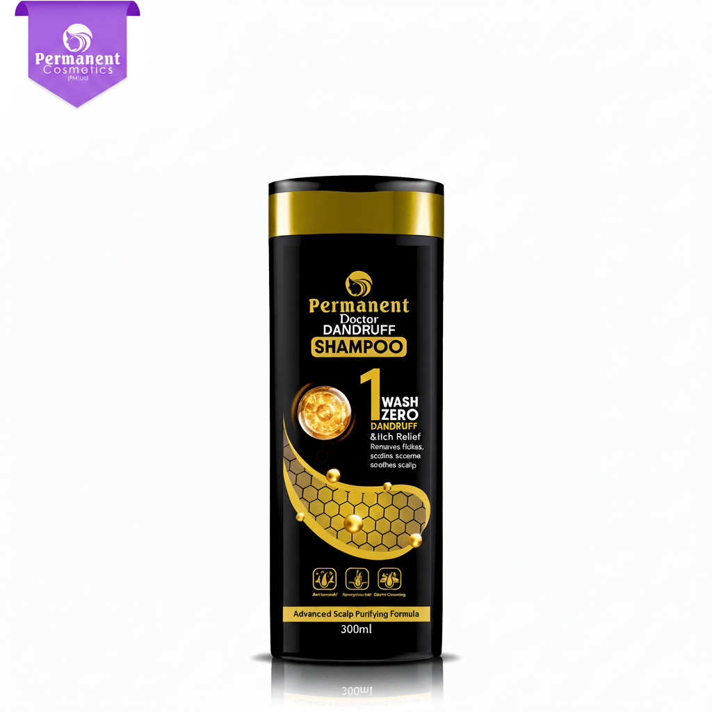 Logo on Doctor Dandruff Shampoo