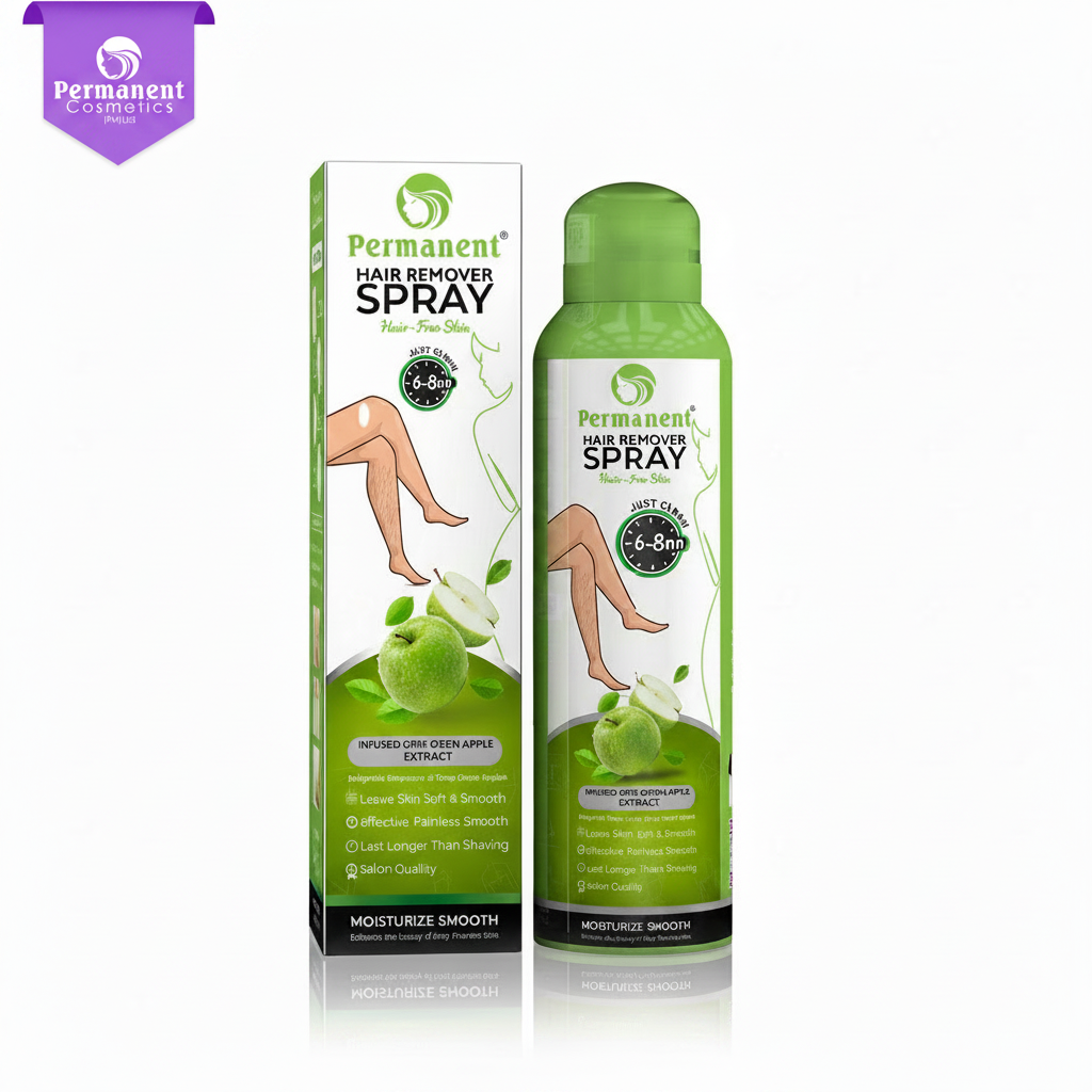 Logo on Green Apple Hair Removal Spray