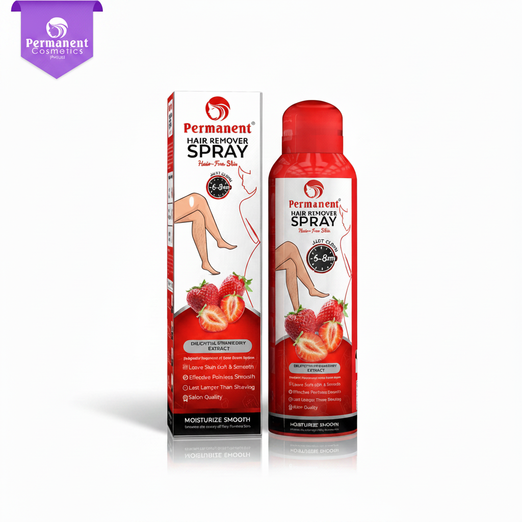 Logo on Strawberry Hair Removal Spray
