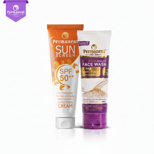 Logo on Sunscreen and Facewash